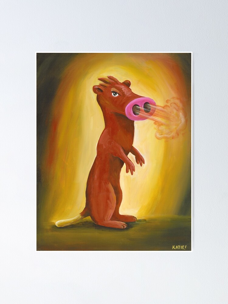 "Spice Weasel" Poster for Sale by KatieClarkArt Redbubble