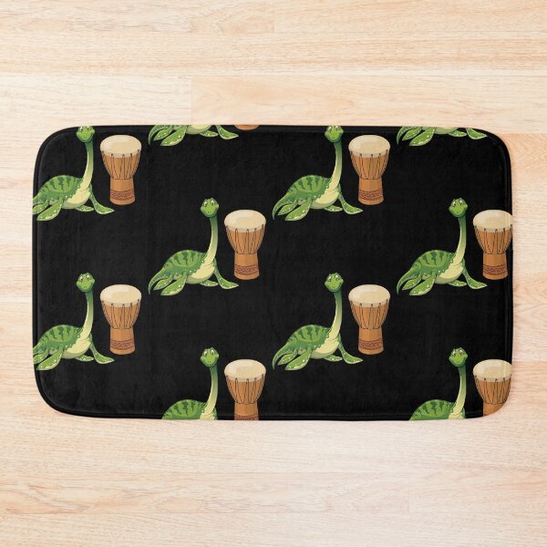 Item preview, Dinosaur Playing Djembe ,Funny Good Dinosaur Djembe Lovers Green Cute Dinosaur Art designed and sold by pedrored369.