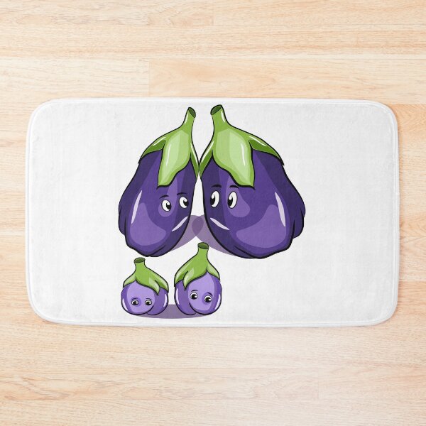 Item preview, Funny eggplants digital art designed and sold by Mashusha-art.