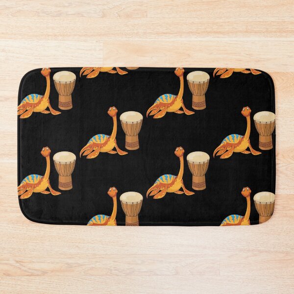 Item preview, Dinosaur Playing Djembe ,Funny Good Dinosaur Djembe Lovers Cute Orange Design designed and sold by pedrored369.