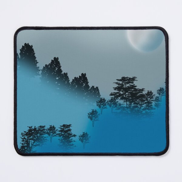 Item preview, fog, trees, moon and sky designed and sold by MGuyerArt.