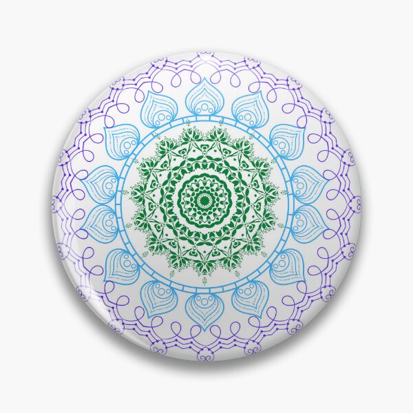 Artikelvorschau, Mandala in Lila, Blau und Grün entworfen und verkauft von tomorrowsart.