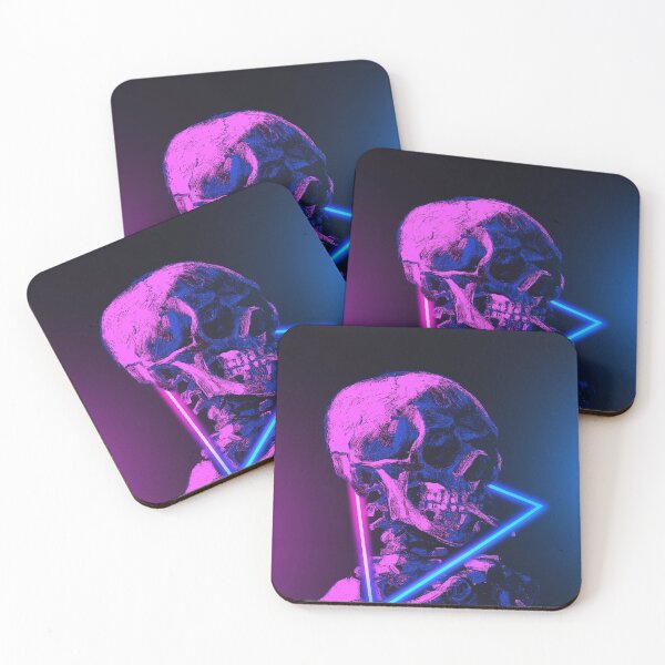 Item preview, Vincent Van Gogh Head of a Skeleton Retro 80s Aesthetic designed and sold by ind3finite.