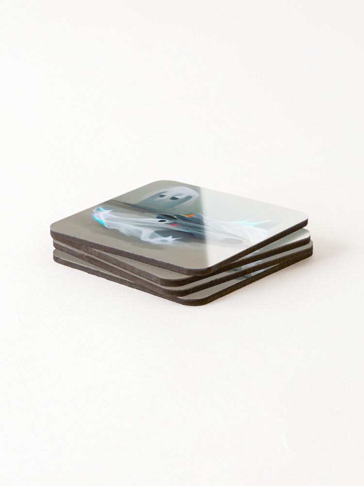 Thumbnail 4 of 5, Coasters (Set of 4), Ghost Car designed and sold by PyroPython.