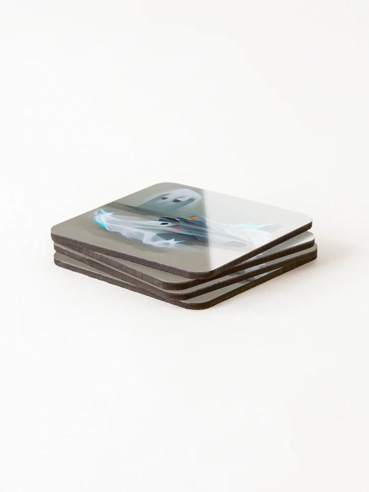 Thumbnail 4 of 5, Coasters (Set of 4), Ghost Car designed and sold by PyroPython.