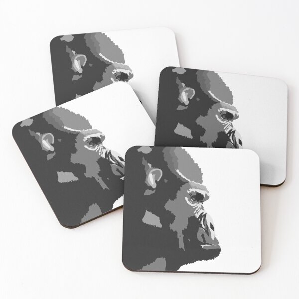 Item preview, Wild Animal Collection- Black and White Ape designed and sold by jennyblairarts.