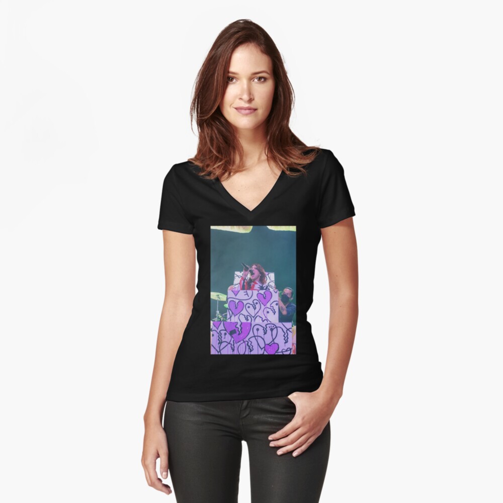 Item preview, Fitted V-Neck T-Shirt designed and sold by FastDraw11.