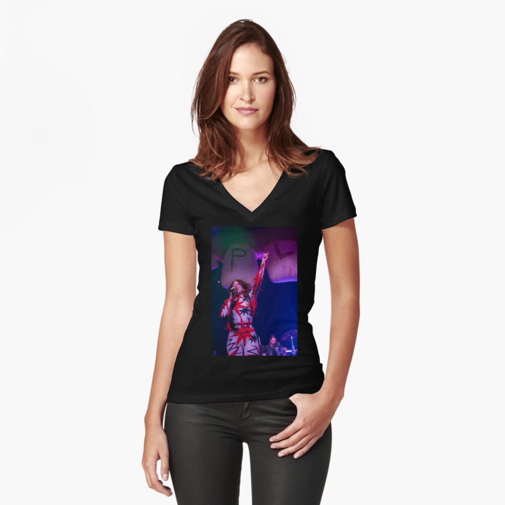 Item preview, Fitted V-Neck T-Shirt designed and sold by FastDraw11.