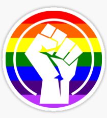 Resistance Fist "LGBTQIA+ Flag" Sticker