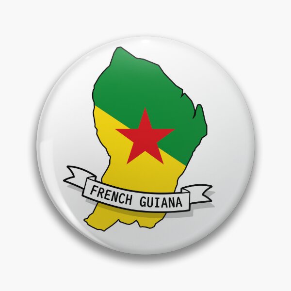 Item preview, French Guiana Flag Map designed and sold by Koi-Art.