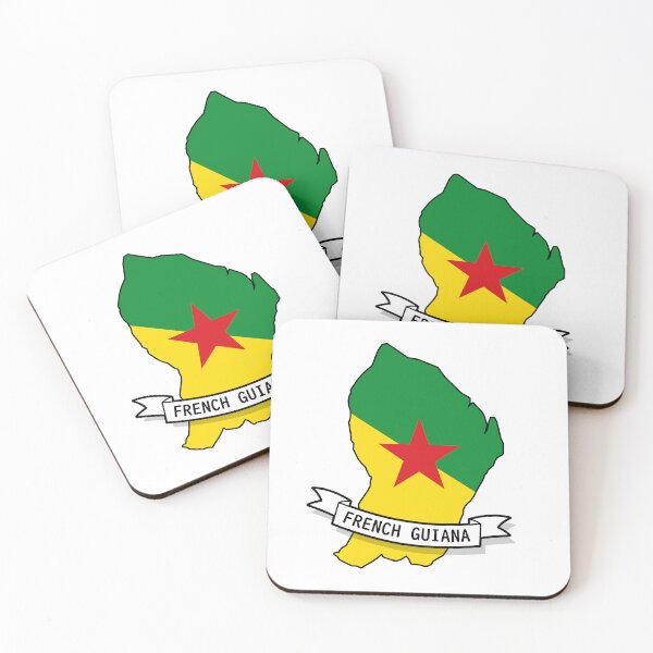 Item preview, French Guiana Flag Map designed and sold by Koi-Art.