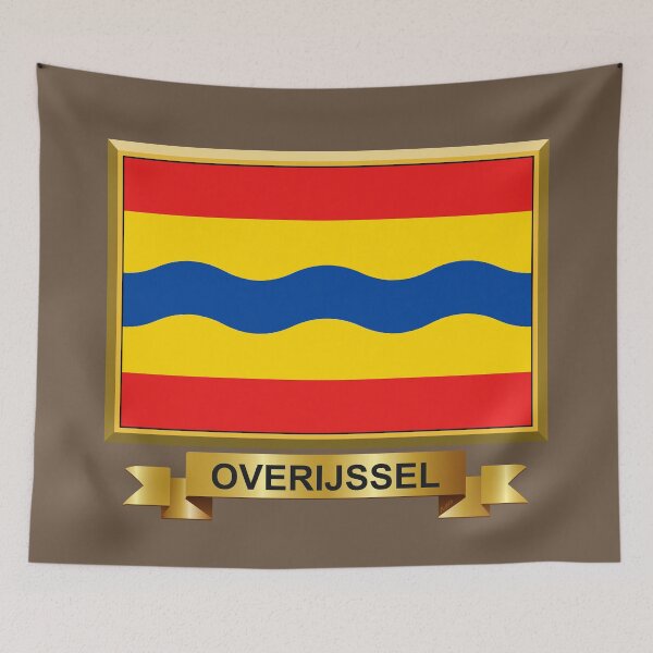 Item preview, OVERIJSSEL Flag Gifts, Masks, Stickers & Products (3) designed and sold by mpodger.