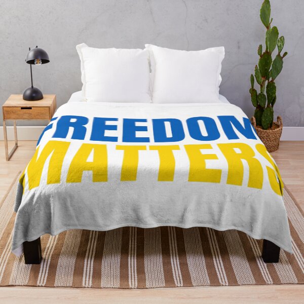 Item preview, Freedom Matters - Ukraine Flag - Show Support designed and sold by SayWhatYouFeel.