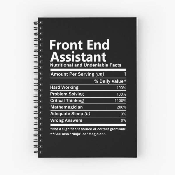 Item preview, Front End Assistant  T Shirt - Nutrition Factors Job Gift Item Tee designed and sold by rolandchel.