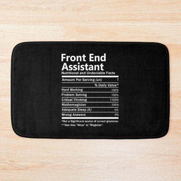 Item preview, Front End Assistant  T Shirt - Nutrition Factors Job Gift Item Tee designed and sold by rolandchel.