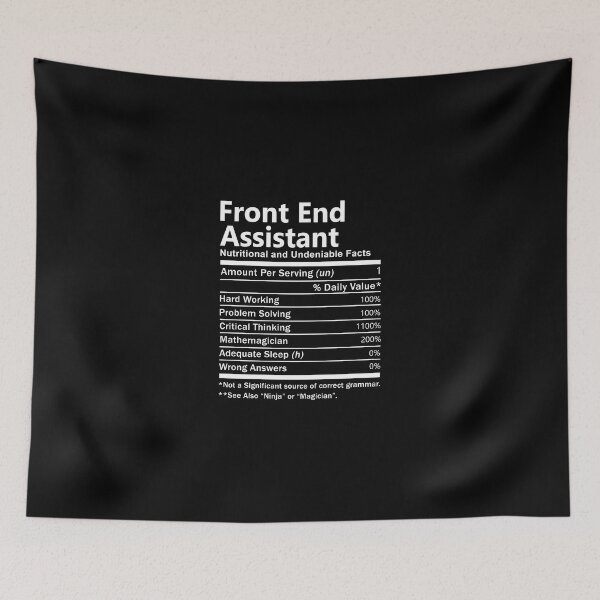 Item preview, Front End Assistant  T Shirt - Nutrition Factors Job Gift Item Tee designed and sold by rolandchel.