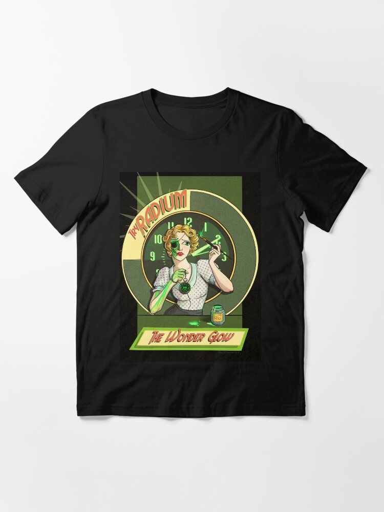 Redbubble HottyPixel Radium Girls Glow Green Vintage T Shirt