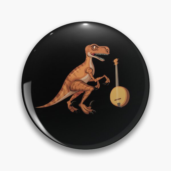 Item preview, Dinosaur Playing Banjo ,Funny Good Dinosaur Banjo Lovers Art designed and sold by pedrored369.