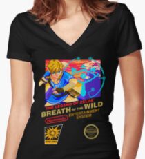 Atem des wilden NES Tailliertes T-Shirt mit V-Ausschnitt