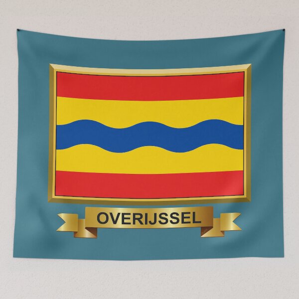 Item preview, OVERIJSSEL Flag Gifts, Masks, Stickers & Products (4) designed and sold by mpodger.