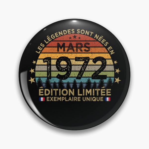 Item preview, Anniversaire 50 Ans Les Legendes Sont Nees en Mars 1972 designed and sold by cssdru.