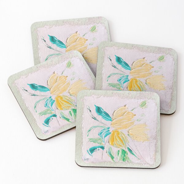 Item preview, Floral Square in Oils No. 3 designed and sold by Praline Creative.