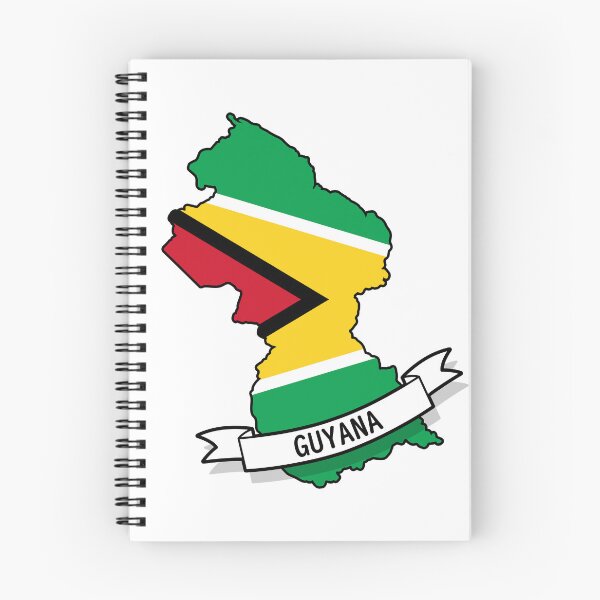 Item preview, Guyana Flag Map designed and sold by Koi-Art.