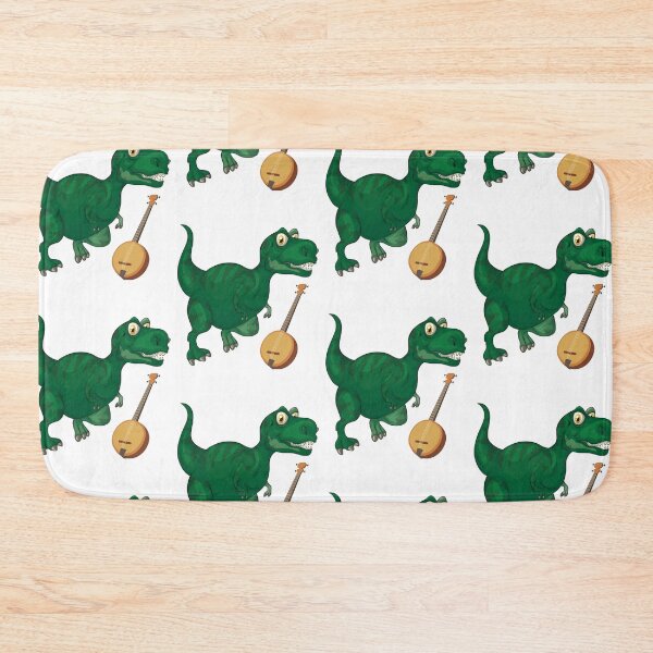 Item preview, Dinosaur Playing Banjo ,Funny Good Dinosaur Banjo Lovers Cool Green Design designed and sold by pedrored369.