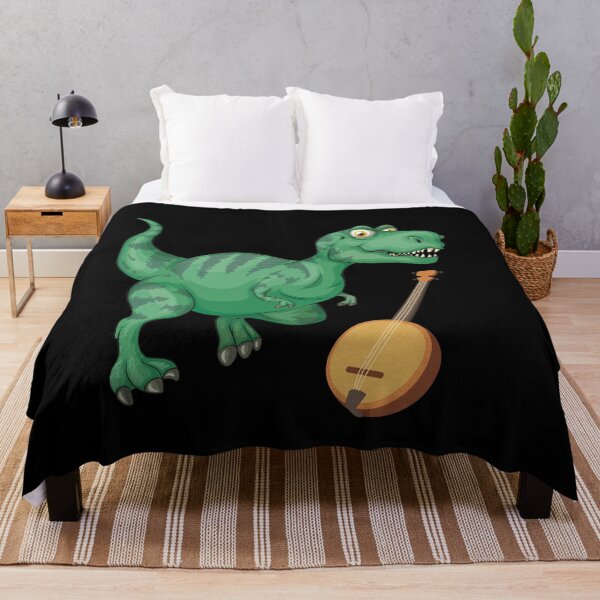 Item preview, Dinosaur Playing Banjo ,Funny Good Dinosaur Banjo Lovers Green Design designed and sold by pedrored369.