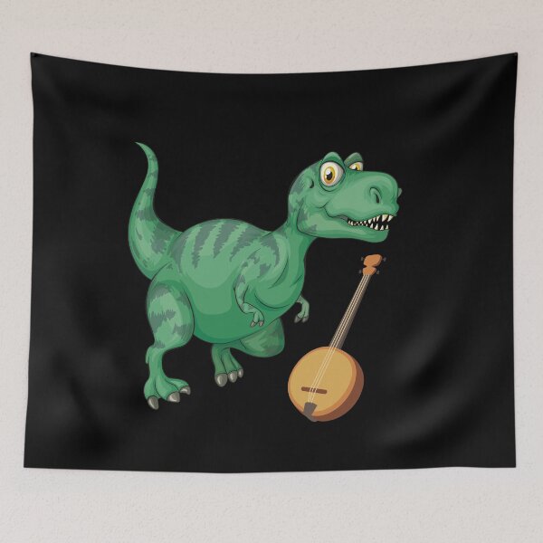 Item preview, Dinosaur Playing Banjo ,Funny Good Dinosaur Banjo Lovers Green Design designed and sold by pedrored369.