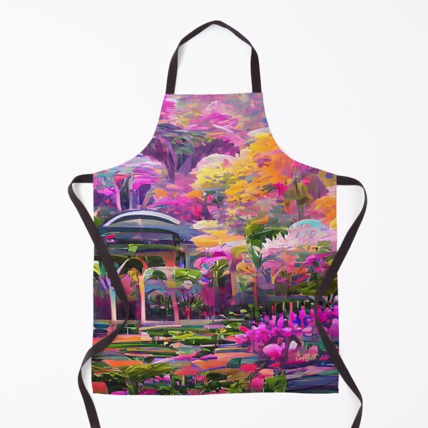 Item preview, Landscape Painting of Modern Art Impressionism - Painting of Botanical Garden designed and sold by CattlettArt.