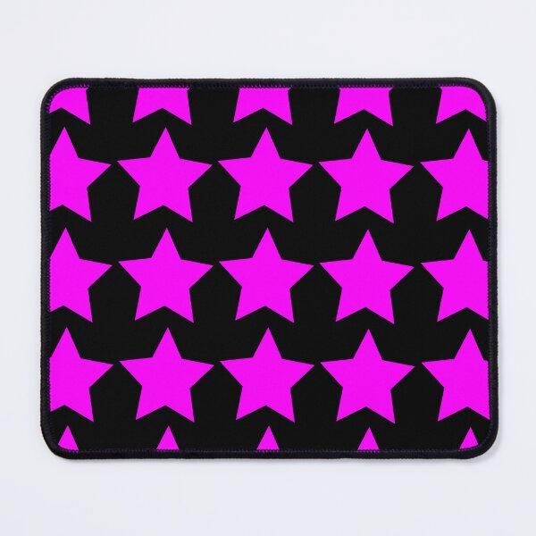 Item preview, Hot pink stars on black background: gift idea, decor, accent piece, home, office, work space, birthday designed and sold by Becky Hunter.