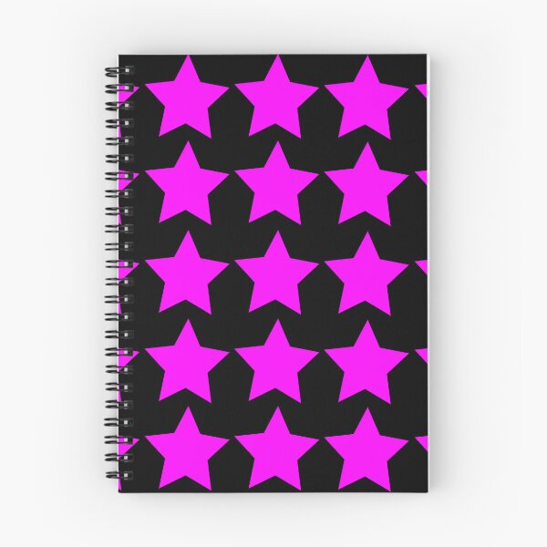 Item preview, Hot pink stars on black background: gift idea, decor, accent piece, home, office, work space, birthday designed and sold by Becky Hunter.