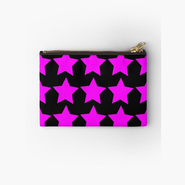 Item preview, Hot pink stars on black background: gift idea, decor, accent piece, home, office, work space, birthday designed and sold by Becky Hunter.