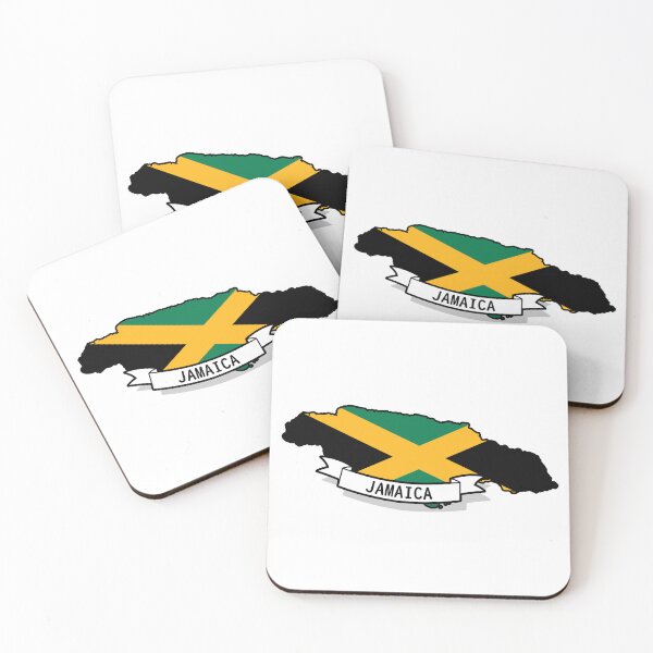 Item preview, Jamaica Flag Map designed and sold by Koi-Art.