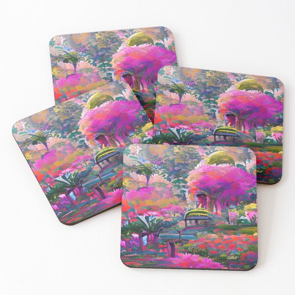 Item preview,  Landscape Painting of Modern Art Impressionism - Painting of Botanical Garden designed and sold by CattlettArt.