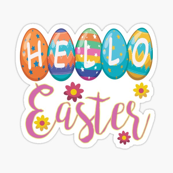 Easter Bunny Ears Pun Yoga Lover' Sticker