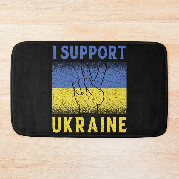 Item preview, I Support Ukraine-Peace sign support Ukraine gift idea designed and sold by BRtisticDesigns.
