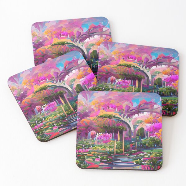 Item preview, Landscape Painting of Modern Art Impressionism - Painting of Botanical Garden designed and sold by CattlettArt.