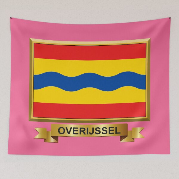 Item preview, OVERIJSSEL Flag Gifts, Masks, Stickers & Products (5) designed and sold by mpodger.