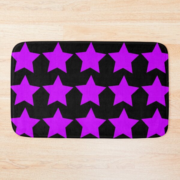 Item preview, Purple stars on black background: gift idea, decor, accent piece, home, office, work space, birthday designed and sold by Becky Hunter.