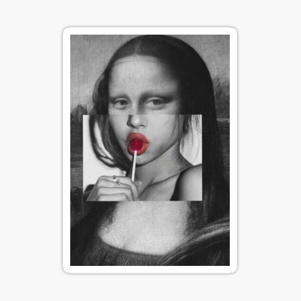 Mona Lisa Aesthetic Edit Sticker For Sale By Cherryclothing Redbubble