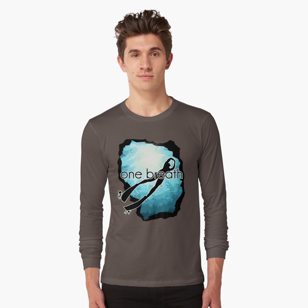One Breath Freediving T Shirt By Ladyjiles Redbubble