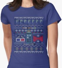 Who Christmas Sweater Women's Fitted T-Shirt