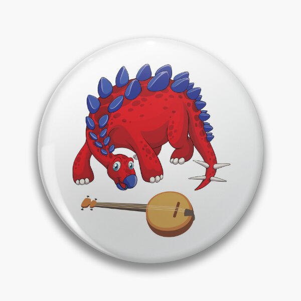 Item preview, Dinosaur Playing Banjo ,Funny Good Dinosaur Banjo Lovers Cool Red Blue Design designed and sold by pedrored369.