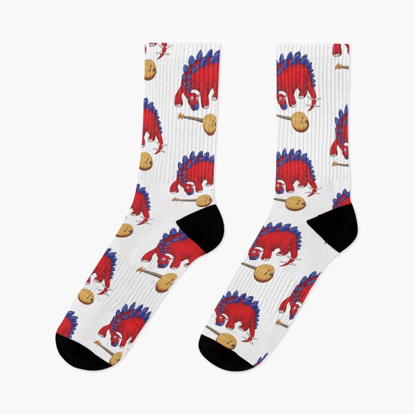Item preview, Dinosaur Playing Banjo ,Funny Good Dinosaur Banjo Lovers Cool Red Blue Design designed and sold by pedrored369.