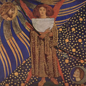 Artwork thumbnail, 'Dante's Love' by Dante Rossetti (Reprint) by Classic Visions Gallery
