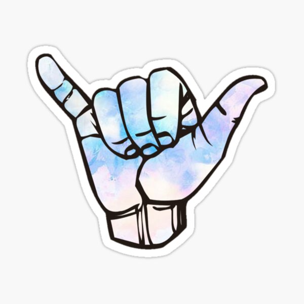 water color shaka Sticker