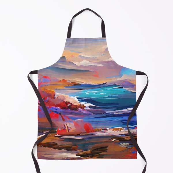 Item preview, Modern Abstract Art Painting of California - Painting of California Coast - Ocean - California designed and sold by CattlettArt.