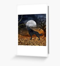 The lonely wolf Greeting Card